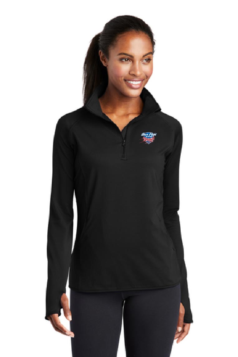 Sport-Tek® Ladies Sport-Wick® Stretch 1/4-Zip Pullover