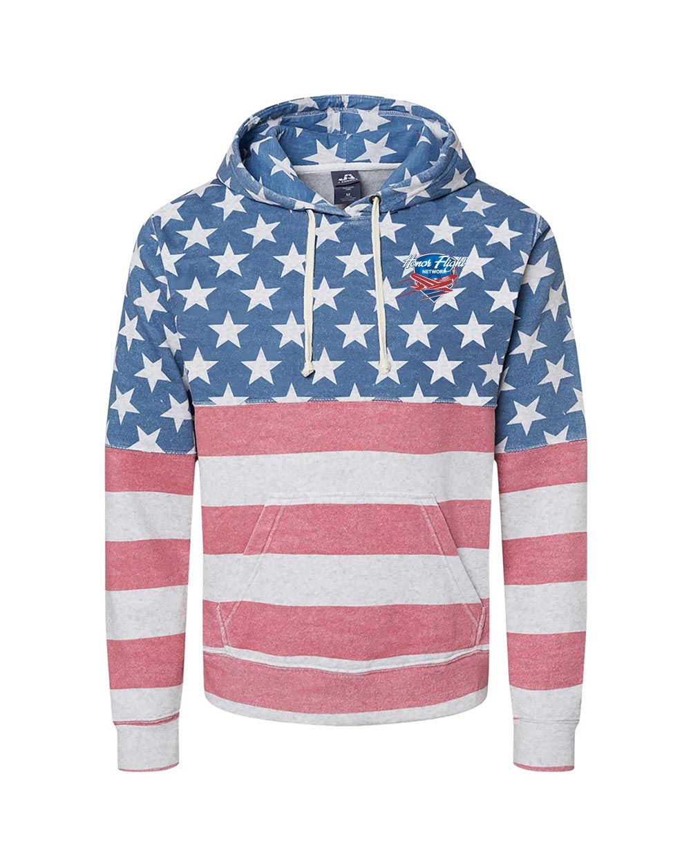 J America Triblend Pullover Fleece Hood