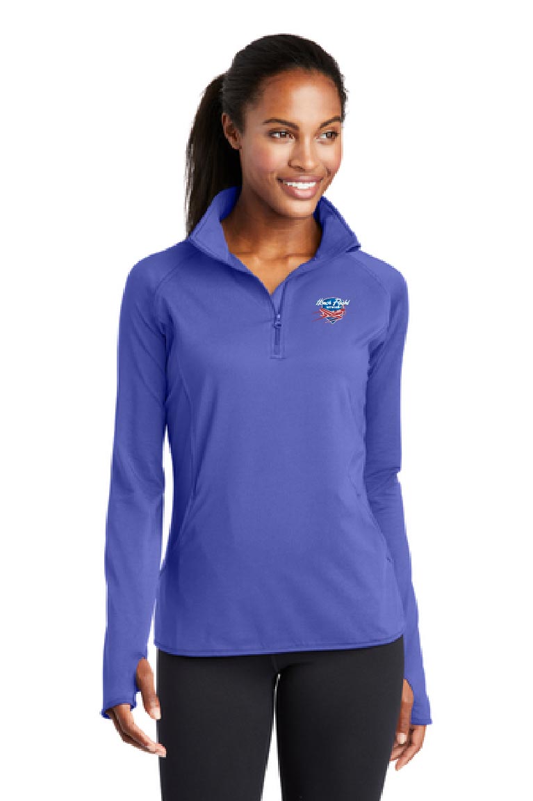 Sport-Tek® Ladies Sport-Wick® Stretch 1/4-Zip Pullover