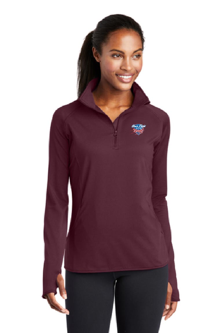 Sport-Tek® Ladies Sport-Wick® Stretch 1/4-Zip Pullover