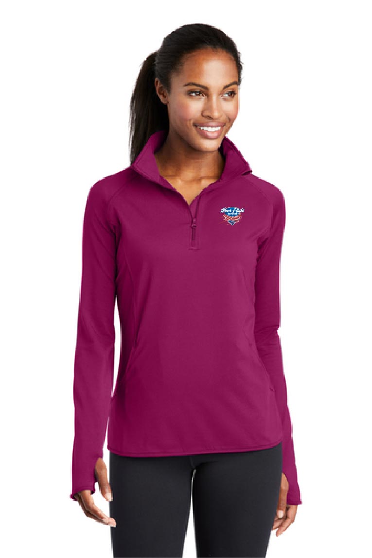 Sport-Tek® Ladies Sport-Wick® Stretch 1/4-Zip Pullover