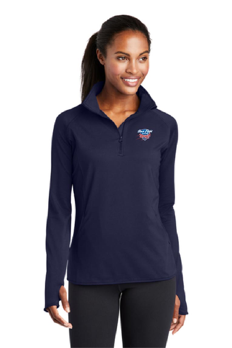 Sport-Tek® Ladies Sport-Wick® Stretch 1/4-Zip Pullover