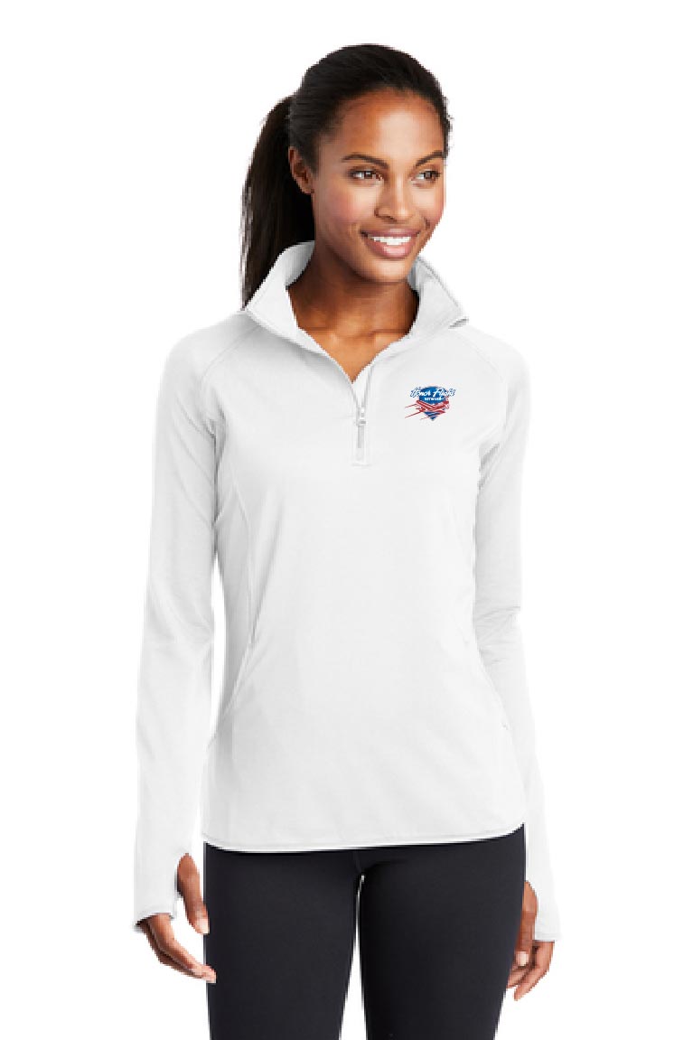 Sport-Tek® Ladies Sport-Wick® Stretch 1/4-Zip Pullover